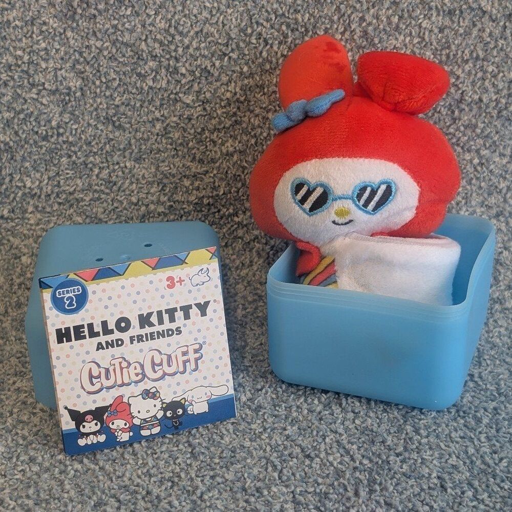 My Melody Cutie Cuff Series 2 Blind Box Plush Character Slap Band Hello Kitty